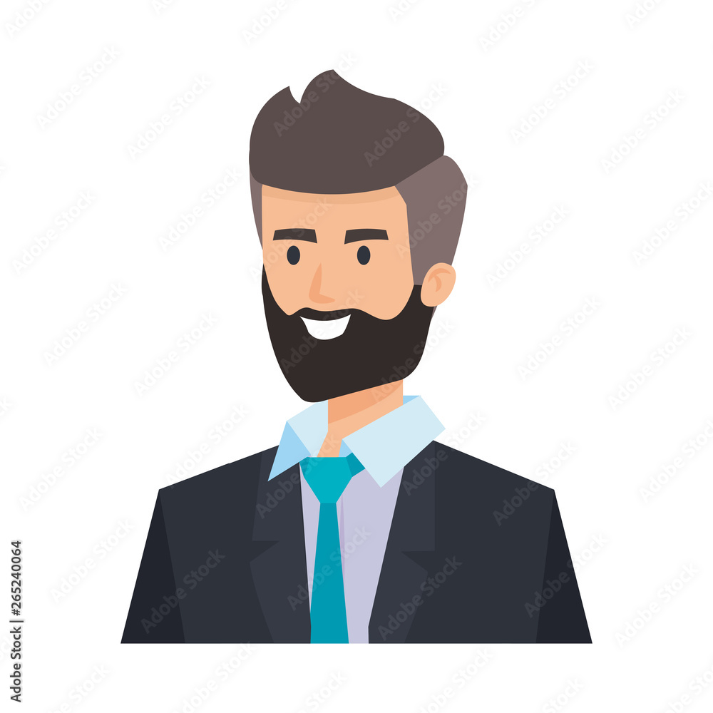 elegant businessman avatar character elegant businessman avatar character