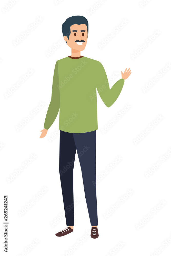 young man avatar character young man avatar character