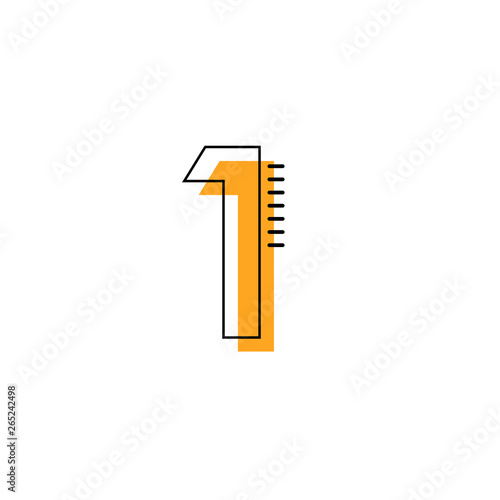 1 Year Anniversary Vector Template Design Illustration