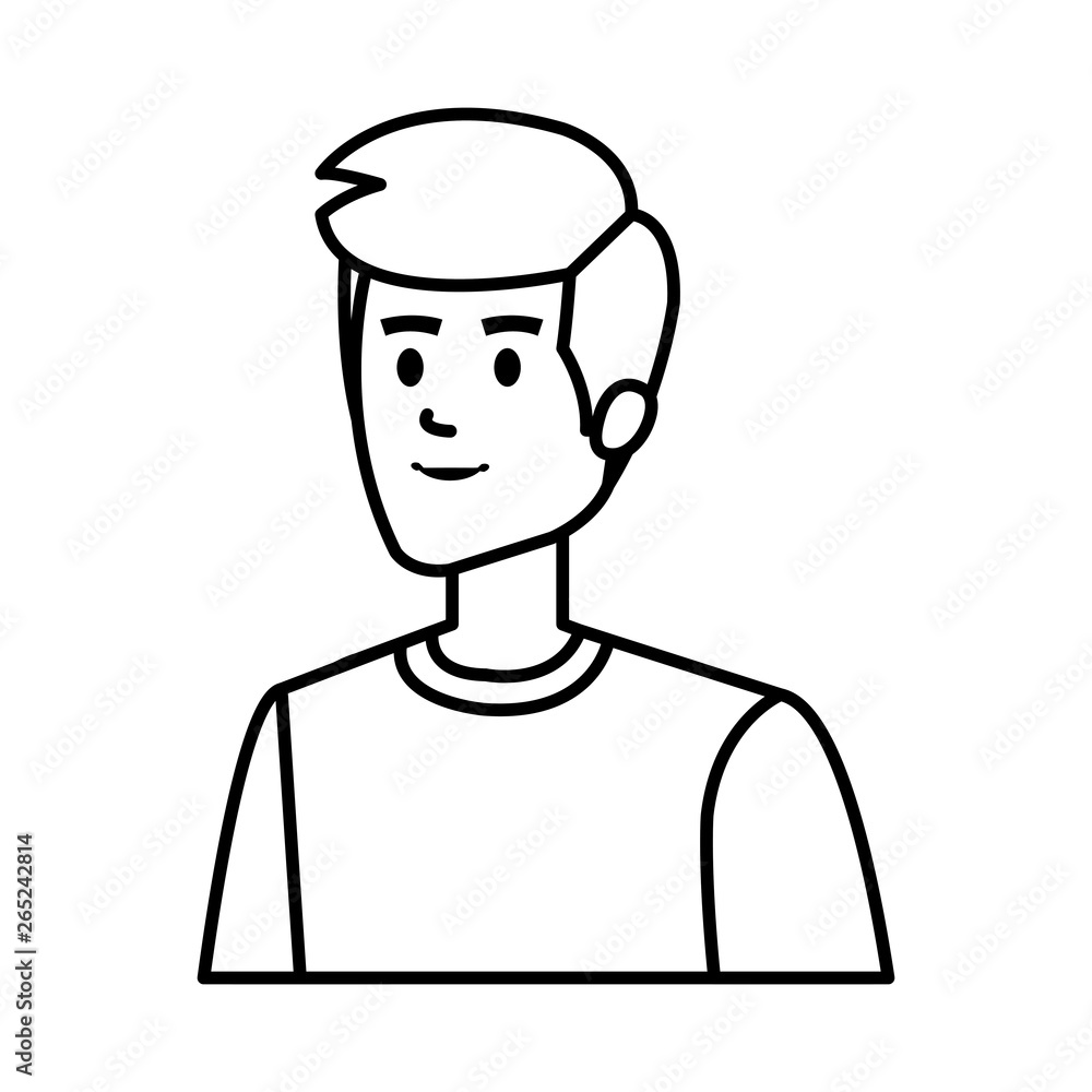 young man avatar character young man avatar character
