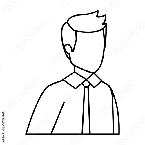 elegant businessman avatar character