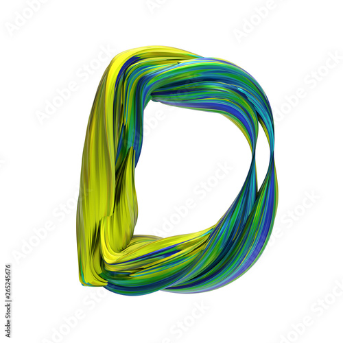 Alphabet font of melting liquid mental, 3d rendering,conceptual image. photo