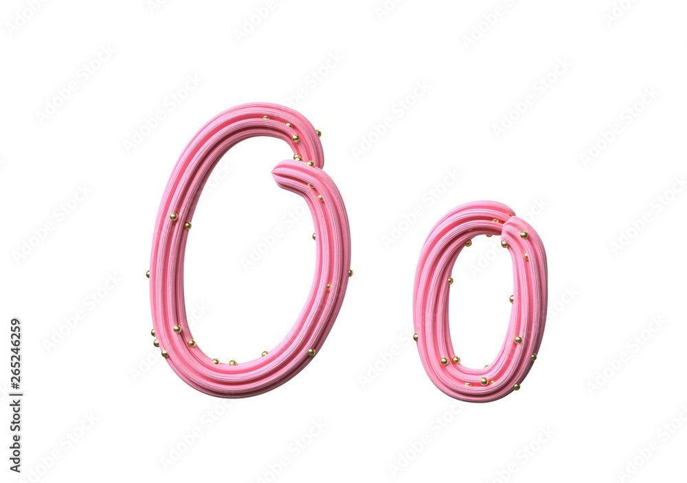 Pink cream candy Font Isolated on White Background, 3d rendering,conceptual image. Pink cream candy Font Isolated on White Background, 3d rendering,conceptual image.