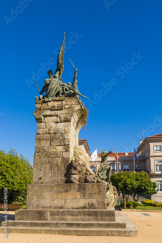 ontevedra, Spain. Monument to the Heroes of the Battle of Sampaio Bridge June 7-8, 1809 (Heroes de Ponte Sampaio) photo