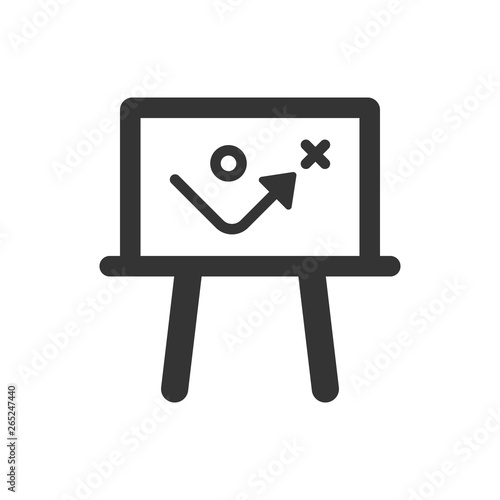 Presenting business tactics icon