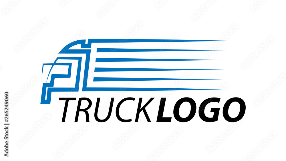 Ciężarówka logo wektor - obrazy, fototapety, plakaty 