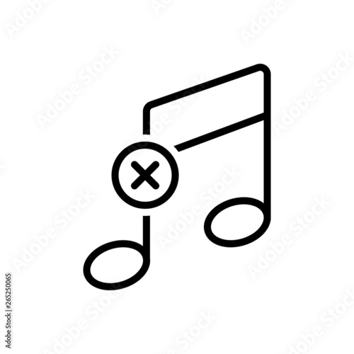 Black line icon for offbeat unconventional