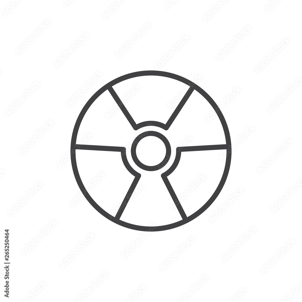 Radiation line icon. linear style sign for mobile concept and web design. Nuclear Hazard outline vector icon. Symbol, logo illustration. Pixel perfect vector graphics Radiation line icon. linear style sign for mobile concept and web design. Nuclear Hazard outline vector icon. Symbol, logo illustration. Pixel perfect vector graphics