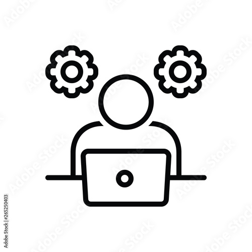 Black line icon for  practic