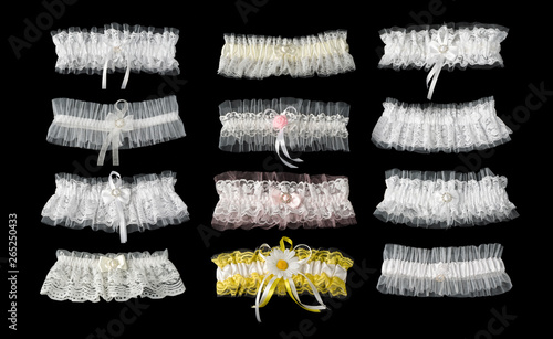 The garters for bride
