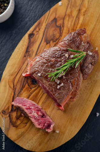 Spanish grilled steak with herbs