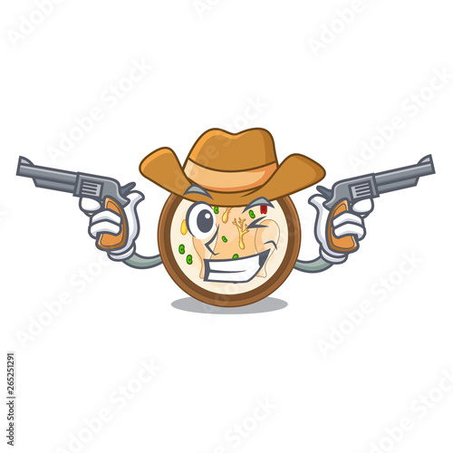 Cowboy Samgyetang served in hot cartoon bowl