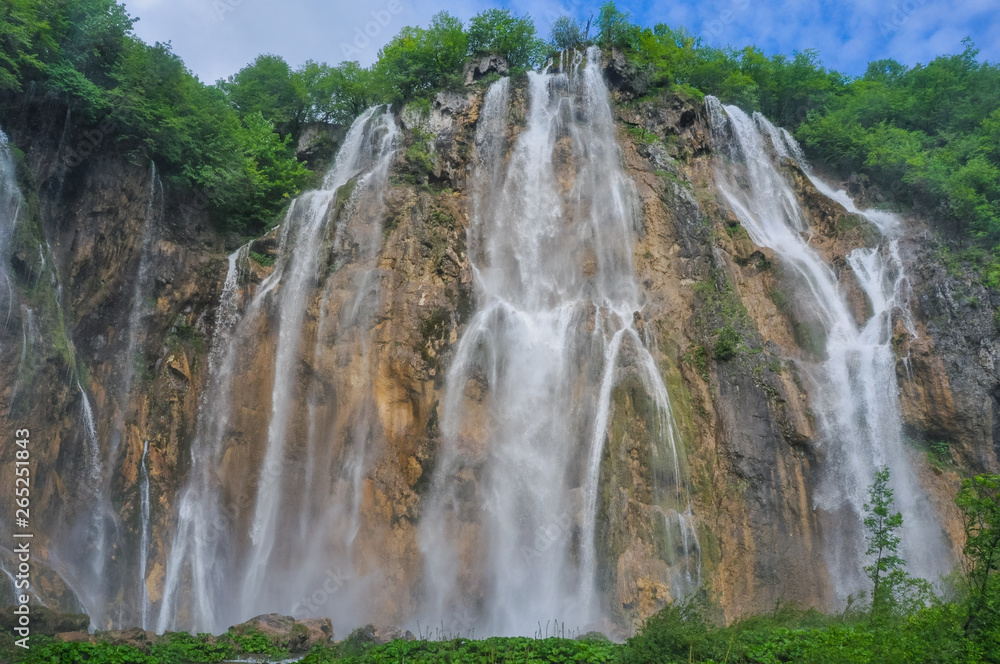 Obraz premium Veliki Slap Waterfall Plitvice Lakes National Park