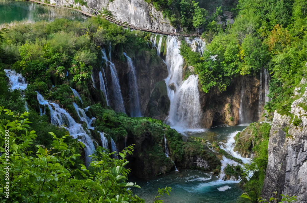 Obraz premium Wodospad Veliki Slap Park Narodowy Jezior Plitwickich