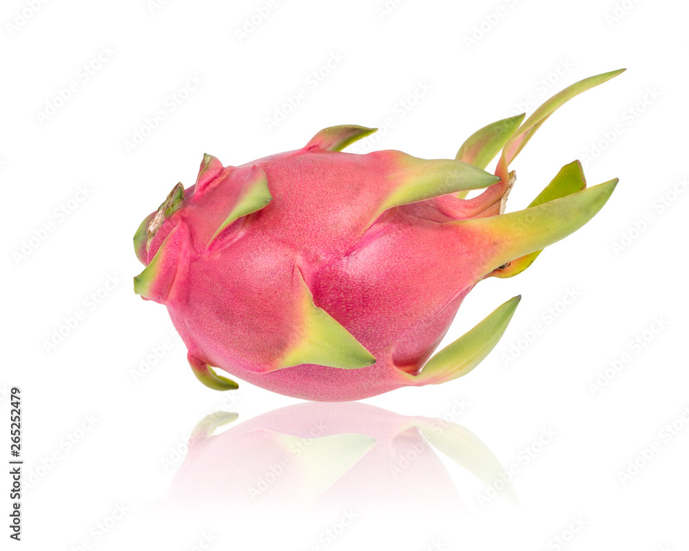 Dragon fruit isolated on a white background, with clipping path Dragon fruit isolated on a white background, with clipping path