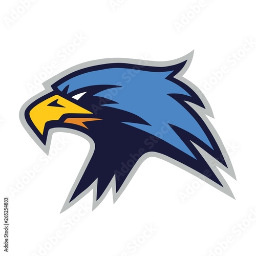 Eagle Furious Mascot Logo Vector Template