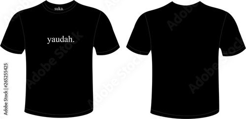 simple black t-shirt template