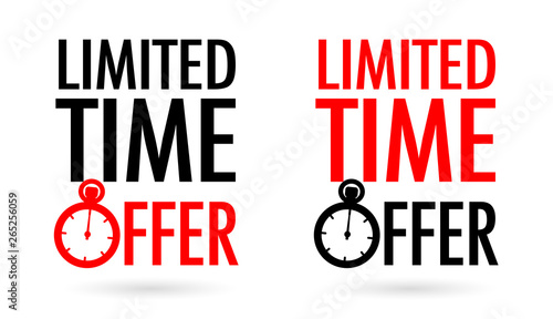Limited time offer,