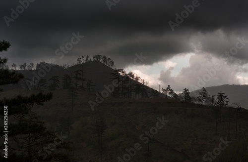 beautiful mountain scenery with stormy sky  can be used for wallpapers and wallpapers wallpapers
