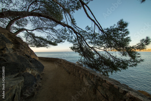 Lloret de Mar at sunrise on the Costa Brava