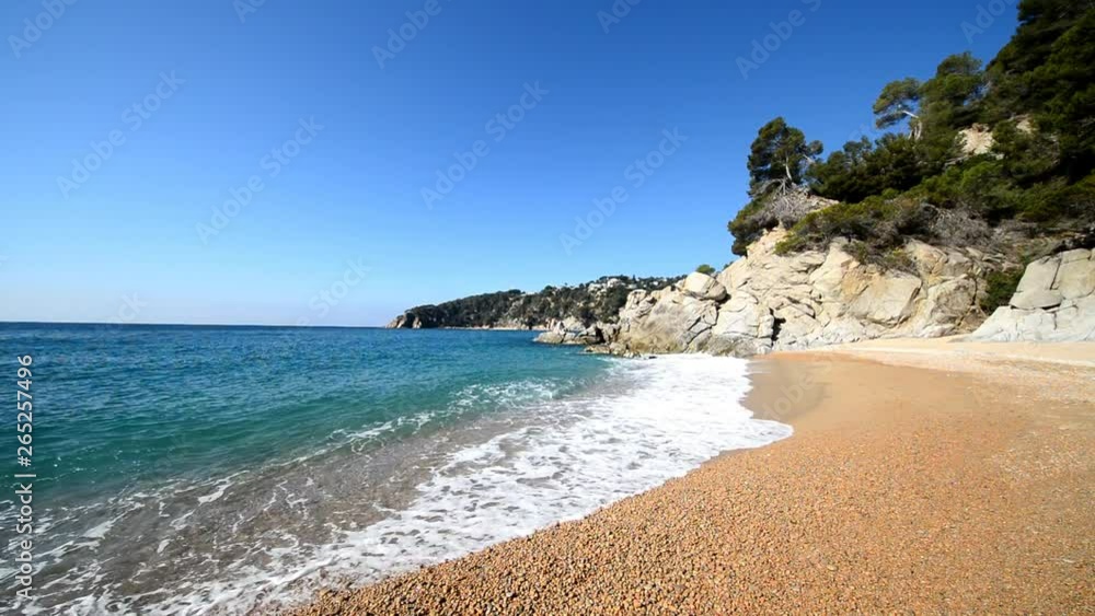 The Cala Llorell in Tossa de Mar, Costa Brava The Cala Llorell in Tossa de Mar, Costa Brava