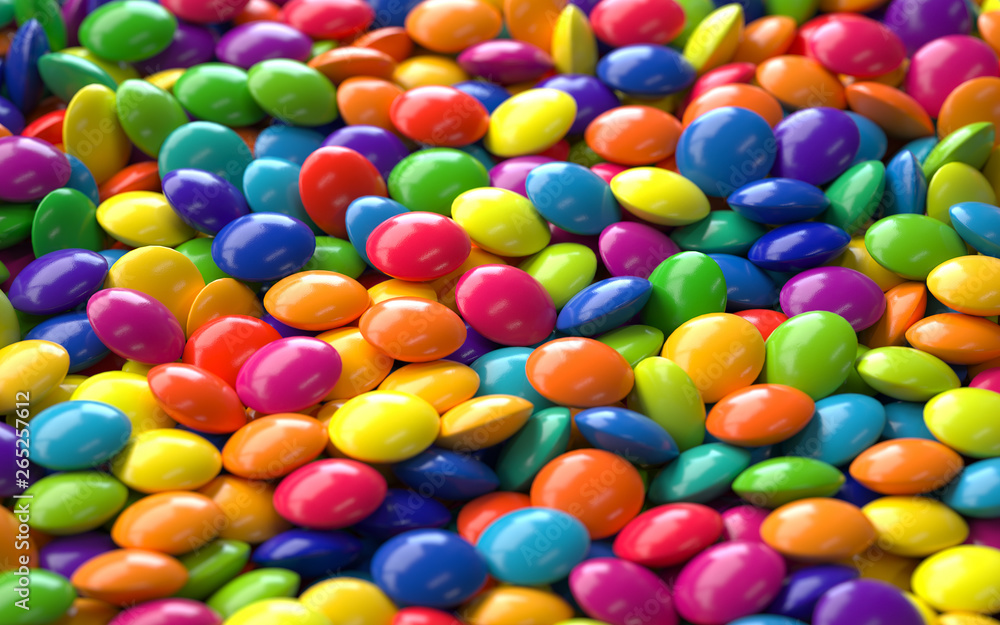 pile of colorful pills,3d rendering,conceptual image.