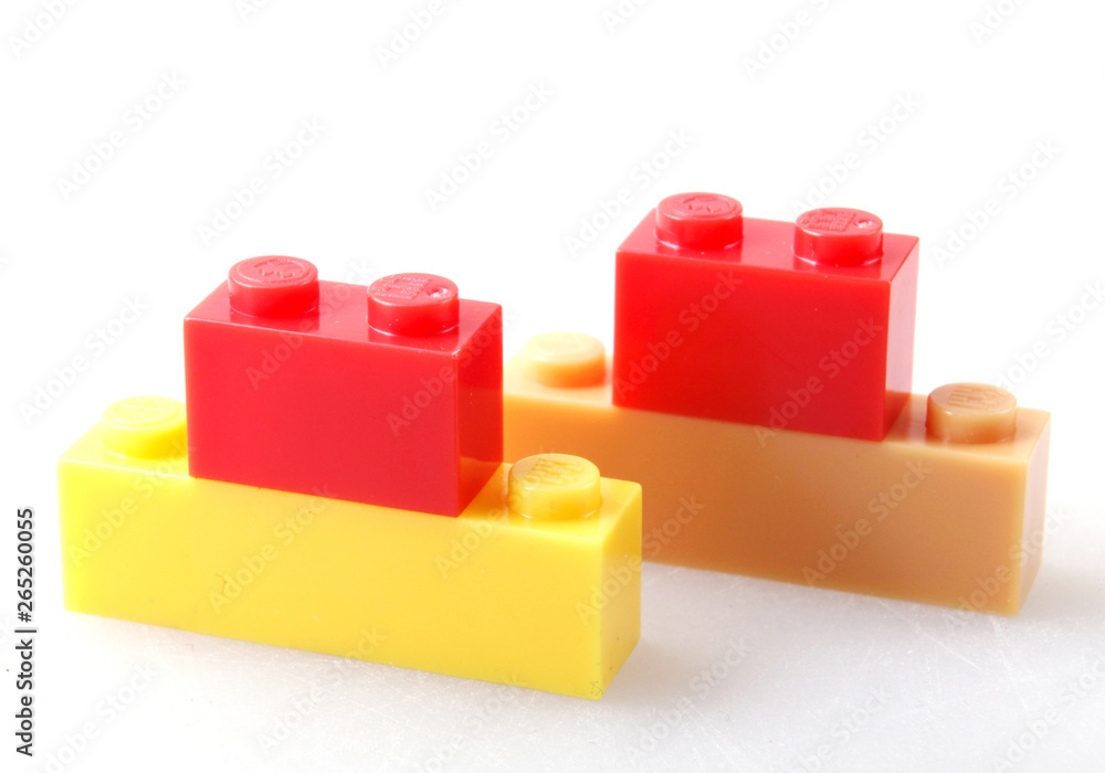 Plastic Block Isolated On White Background Plastic Block Isolated On White Background