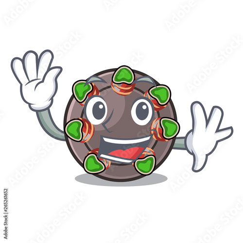Waving escargot is presented on character plates