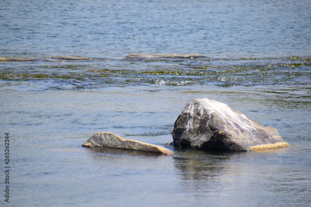 Fototapeta premium Rock in the river