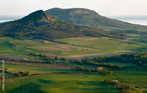 Gulács and Badacsony Hills at sunset