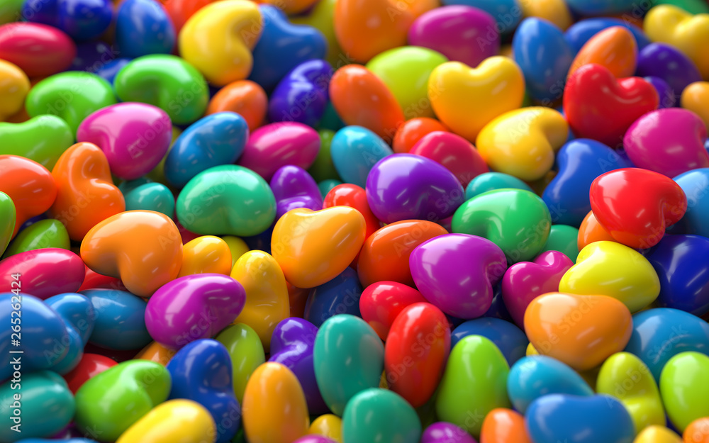 pile of colorful objects,3d rendering,conceptual image. colorful background pile of colorful objects,3d rendering,conceptual image. colorful background