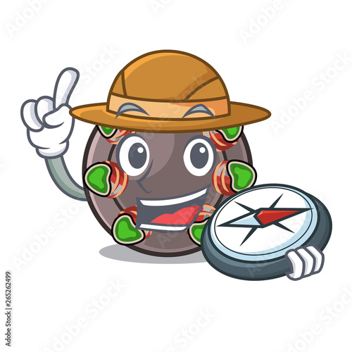 Explorer fried escargot in a cartoon hot pan