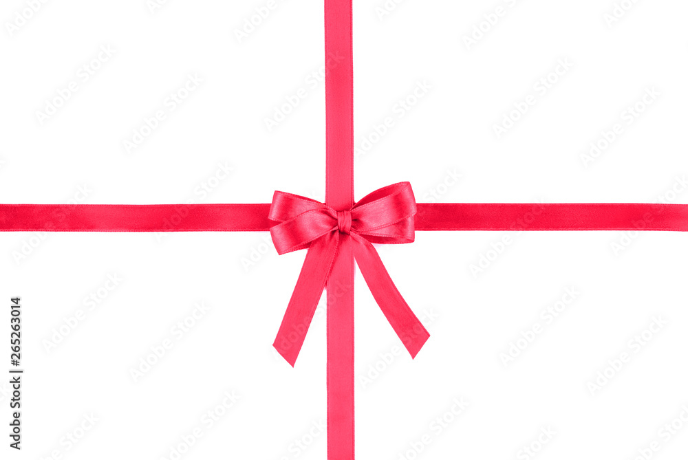 Shiny pink silk ribbon on white background. Shiny pink silk ribbon on white background.