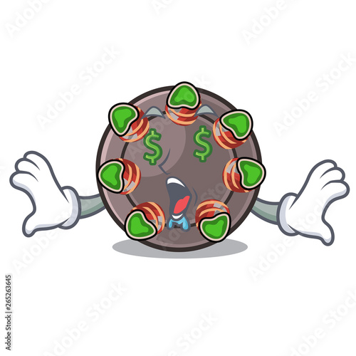 Money eye escargot in the a cartoon shape