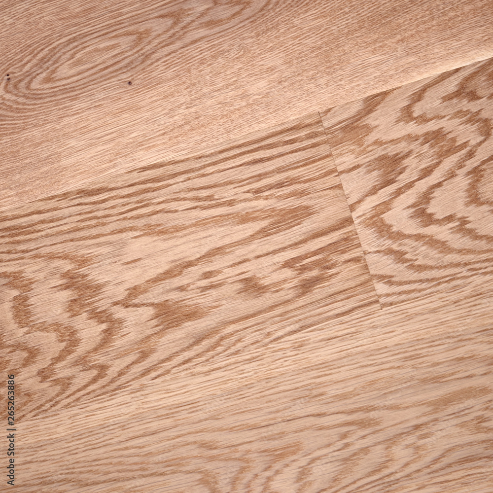 Obraz premium Fine natural solid valuable species of wood laminate parquet floor texture background. Wooden boards painted with natural oil, wax or mastic.