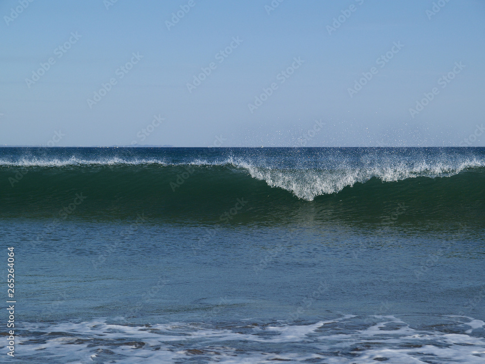 waves on the beach