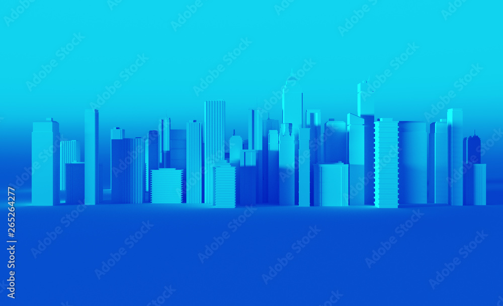 abstract background with buildings and city