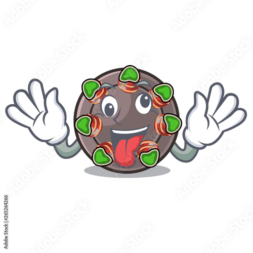Crazy escargot in the a cartoon shape