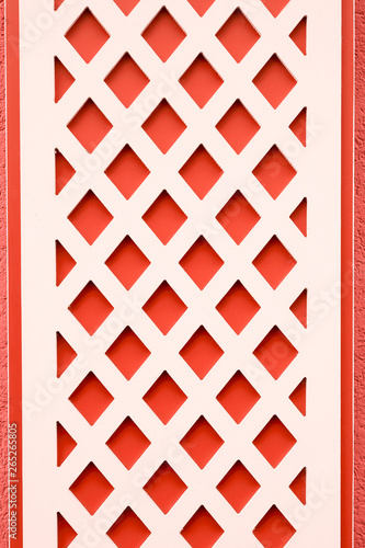 Geometric decoration pattern on a building facade