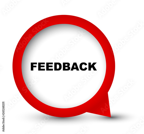 Free Download red vector banner feedback - GFXLoad
