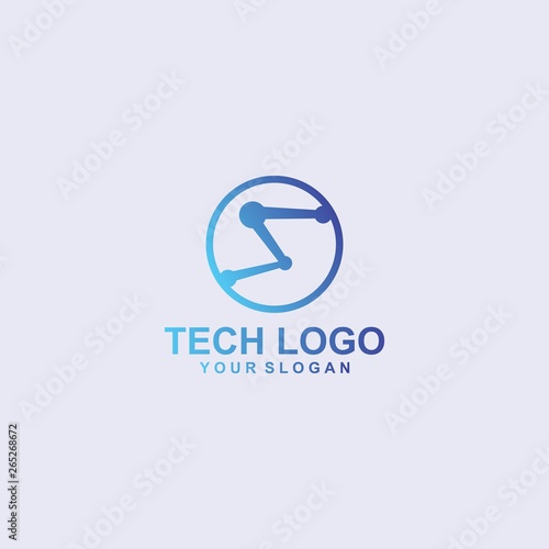 TECH LOGO DESIGN TEMPLATE,VECTOR