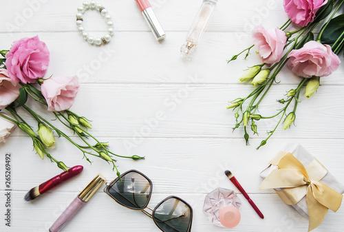 Flowers and cosmetics