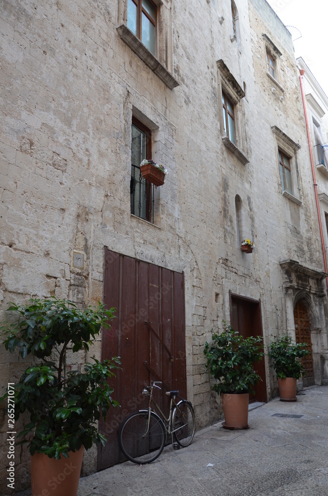 Fototapeta Streets of Bari town in Italy