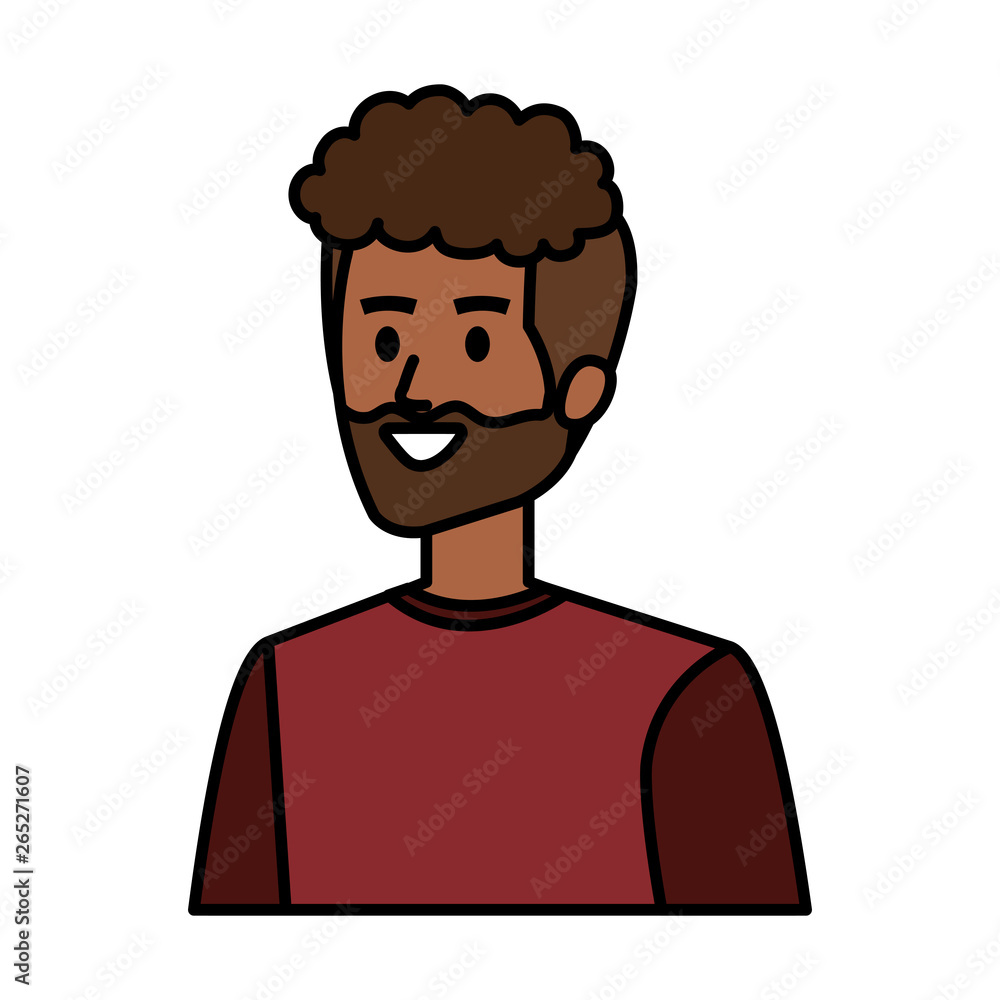 young african man avatar character