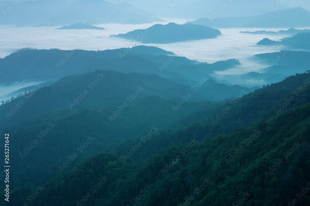 Naklejka premium Mountain view from the highest point.