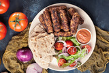 Kebapche or cevapcici, balkan minced meat kebab