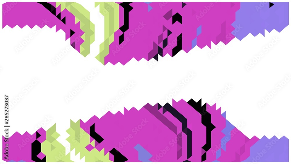 abstract background with colorful pixel decoration.