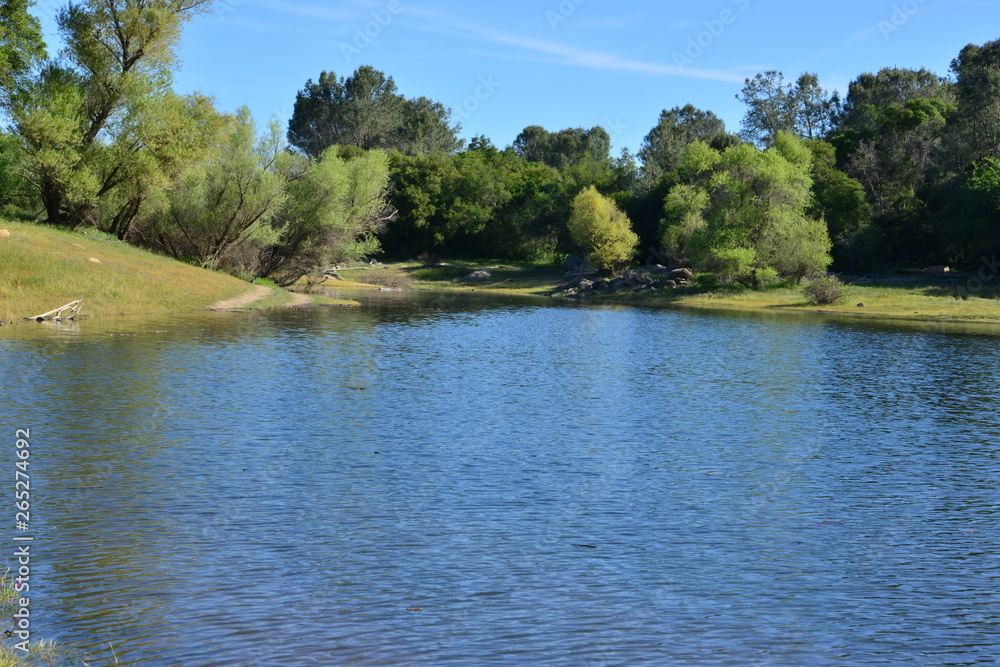 Folsom lake in California, USA.