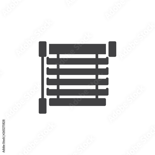 Window blinds vector icon. Louvers filled flat sign for mobile concept and web design. Jalousie glyph icon. Symbol, logo illustration. Pixel perfect vector graphics