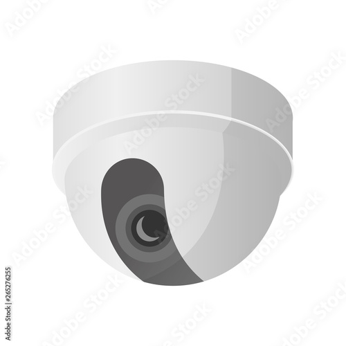 Fototapeta Naklejka Na Ścianę i Meble -  Indoor security camera with zoom function and plastic material